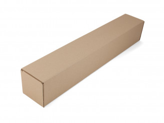 Eckige Versandhülse in braun 100 x 100 x 950 mm