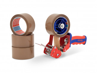 PP-Packband tesa 4024 + tesa Handabroller COMFORT braun