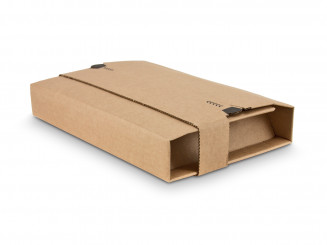 Versandverpackung mit Schutzlaschen 