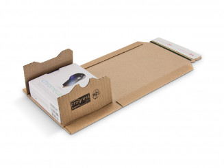 Versandverpackung zum Wickeln 217 x 155 x bis 60 mm, DIN-A5