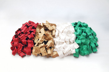 Buntes Papierfüllmaterial rot, 250l Karton