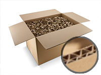 Braune Wellpapp-Kartons 2-wellig (Listendarstellung) 500 | 300 | 300